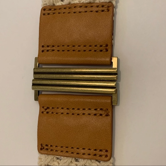 LOFT | Elastic Knit Belt Brass Buckle - Picture 3 of 11